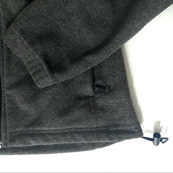 Columbia Full Zip Micro Fleece Jacket Base Layer, Stand up Collar, Gray, Small - Picture 4 of 6